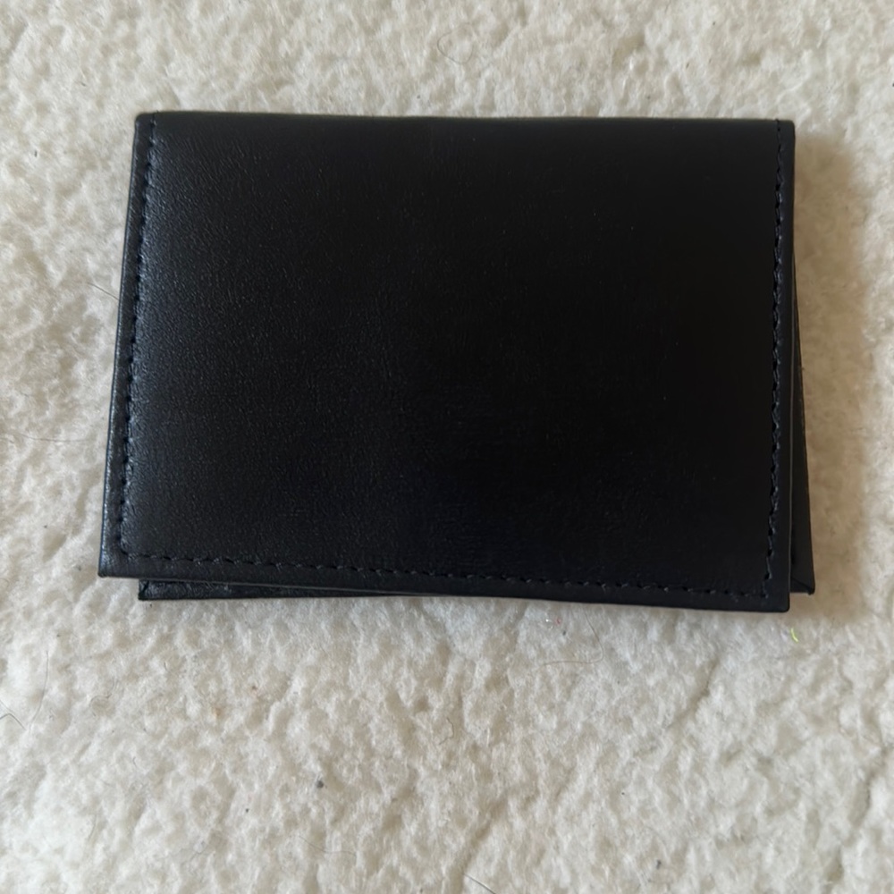 Tommy Hilfiger | Black Genuine Leather Card Holder - Picture 2 of 3